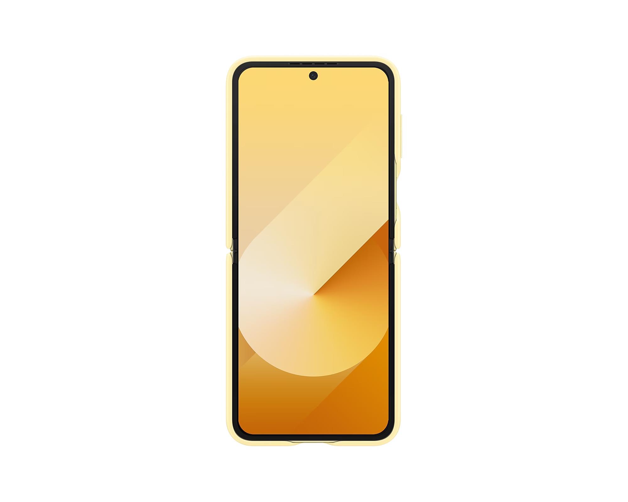 Ochranný kryt Samsung z vegánskej kože pre Z Flip6 Yellow
