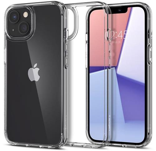 Ochranný kryt Spigen Crystal Hybrid pre iPhone 13 priehľadný