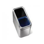 Odpadkový koš na tříděný odpad, Simplehuman 20 l (10/10), otevřený, kartáčovaná nerez ocel