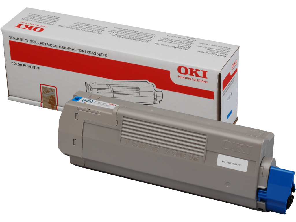 Oki Toner Cyan C610 (6k) - originálne 44315307