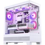 Okná z tvrdeného skla Phanteks XT View, D-RGB, biele