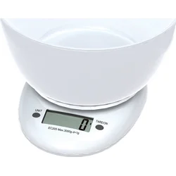 Omega Digitálne kuchynská váha biela s misou (OBSKWB) 3kg 5907595431477