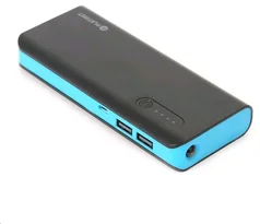 OMEGA powerbank 8000mAh Mini s LED svítilnou, černo-modrá