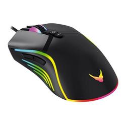 Omega VARR myš HERNÁ VGMB03B, až 6400 DPI, RGB, čierna