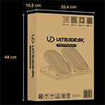 Opierka na nohy, FOOTPODIUM čierna, plast, ULTRADESK