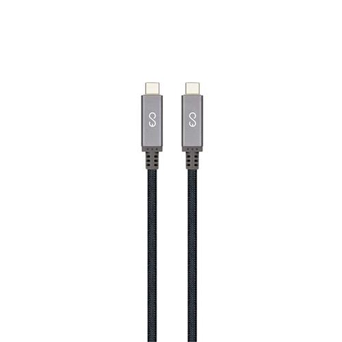 Opletený kábel Epico Thunderbolt 3 - 1M - vesmírne sivý