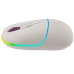 Optická bezdrôtová myš CANYON MW-22, RGB, 800/1200/1600 dpi, 4 tl, BT+2,4 GHz, batéria 650 mAh, ryža