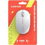 Optická bezdrôtová myš CANYON MW-4, 1200 dpi, 3 dpi, Bluetooth, batéria AA, biela