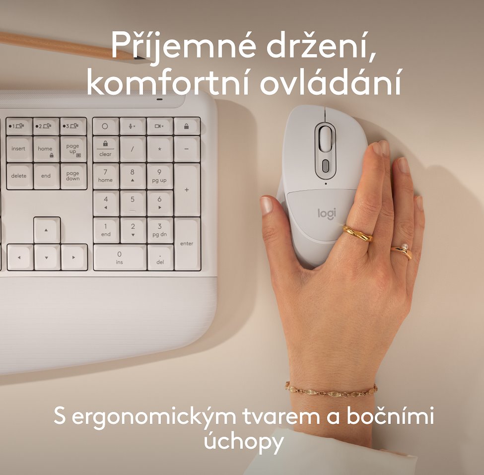 Optická myš Logitech M850 L, biela