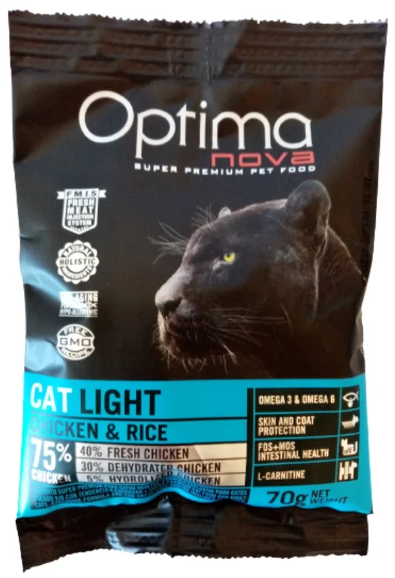 OPTIMAnova Cat Light 70g vzorek granule pro kočky