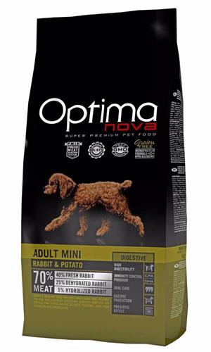 OPTIMAnova Dog Adult Mini Digestive Rabbit & Potato GF 2kg granule pro psy