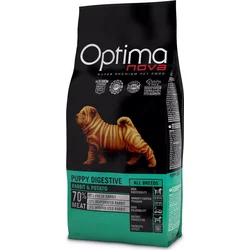 OPTIMAnova Dog Puppy Digestive Rabbit & Potato GF 12kg granule pro štěňata