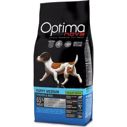 OPTIMAnova Dog Puppy Medium Chicken & Rice 12 kg