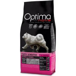 OPTIMAnova Dog Puppy Sensitive Salmon & Potato GF 2kg granule pro štěňata