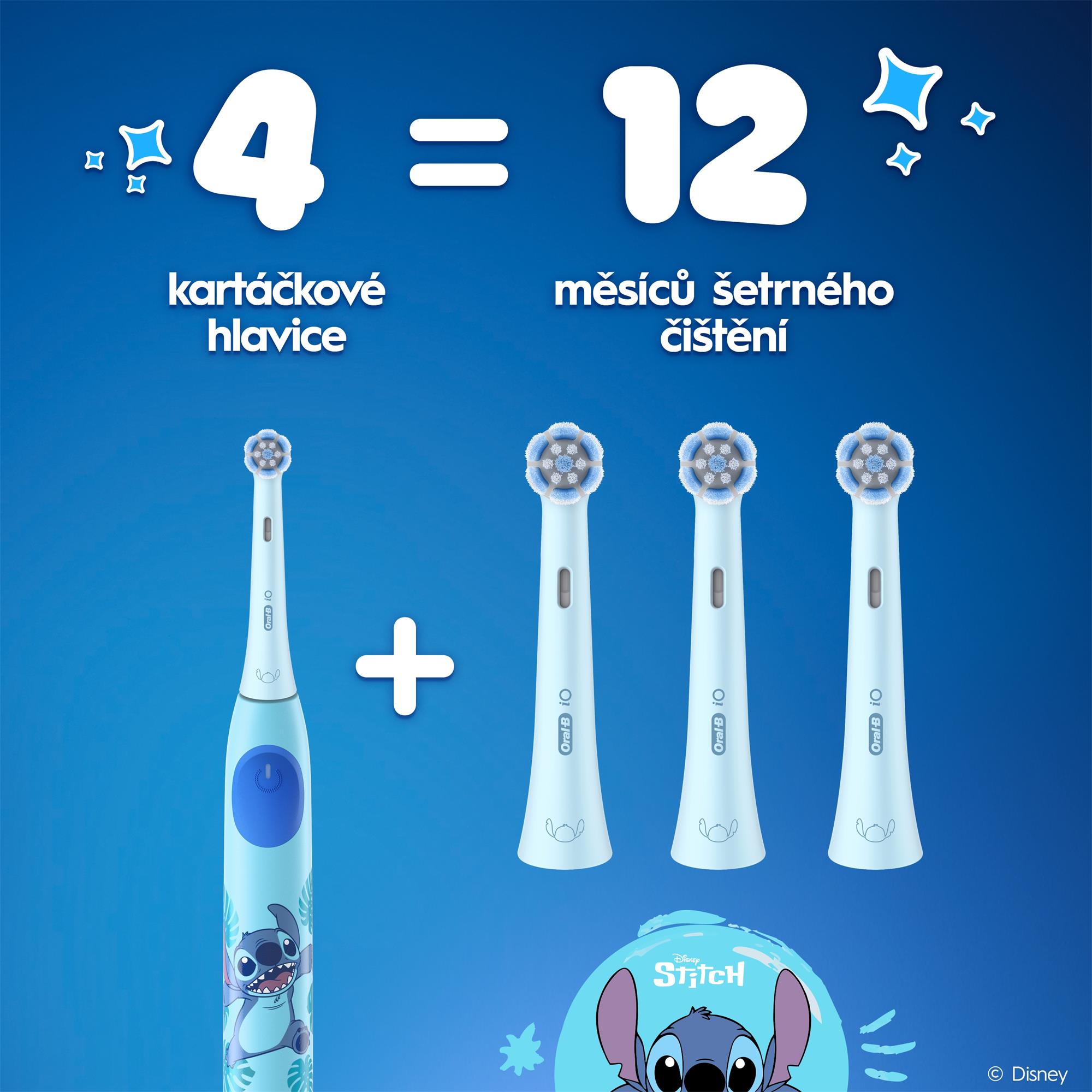 Oral-B iO Kids Stitch Náhradní hlavice, 4 ks