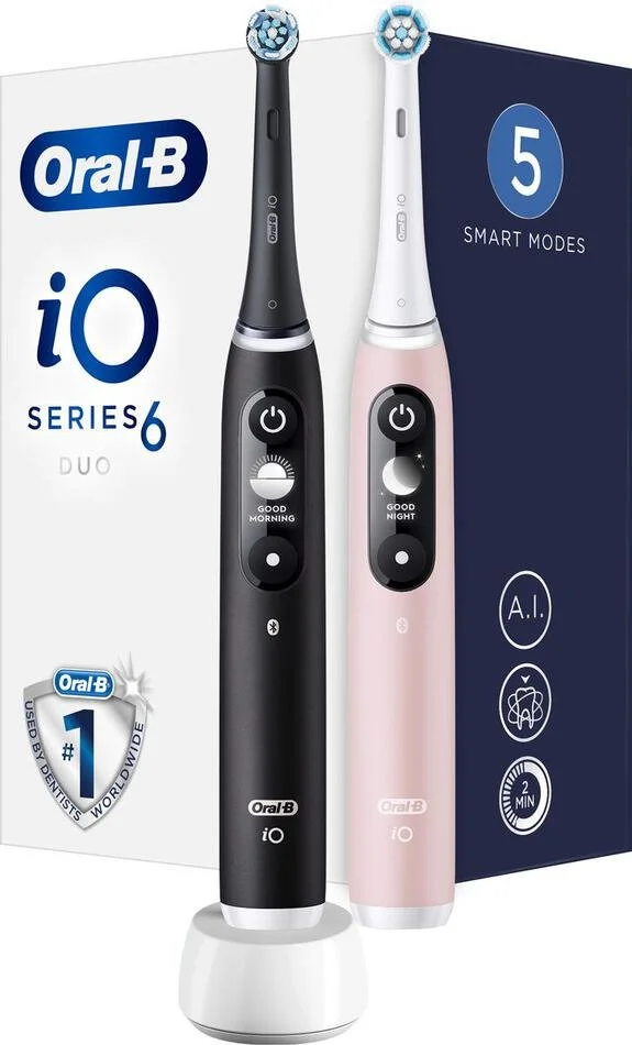 Oral-B iO Series 6 Duo Pack Black/Pink