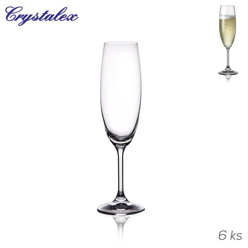 Orion Glass Lara 0,22 l šumivé víno, 6 ks