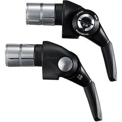 Páka radenia a brzdy SHIMANO DURA-ACE SL-BSR1 pár 2/3 rýchlosti x 11 rýchlostí HITECH sivá BAR END typ