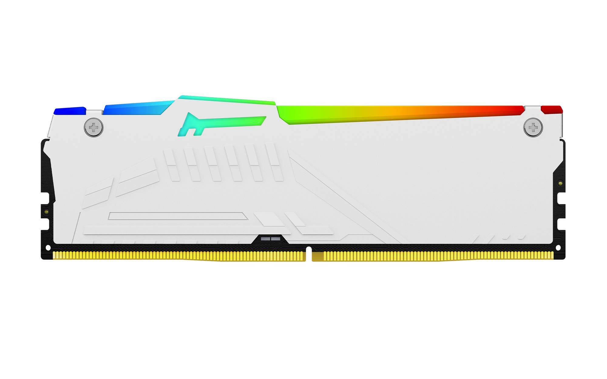 Pamäť Kingston FURY™ Beast DDR5 RGB 16GB 5200MHz, AMD EXPO, biela