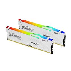 Paměť Kingston FURY™ Beast DDR5 RGB 32GB 5600MHz, AMD EXPO, bílá (Kit 2x 16GB)