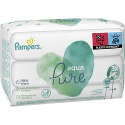 Pampers Aqua Pure detské čistiace obrúsky 144ks