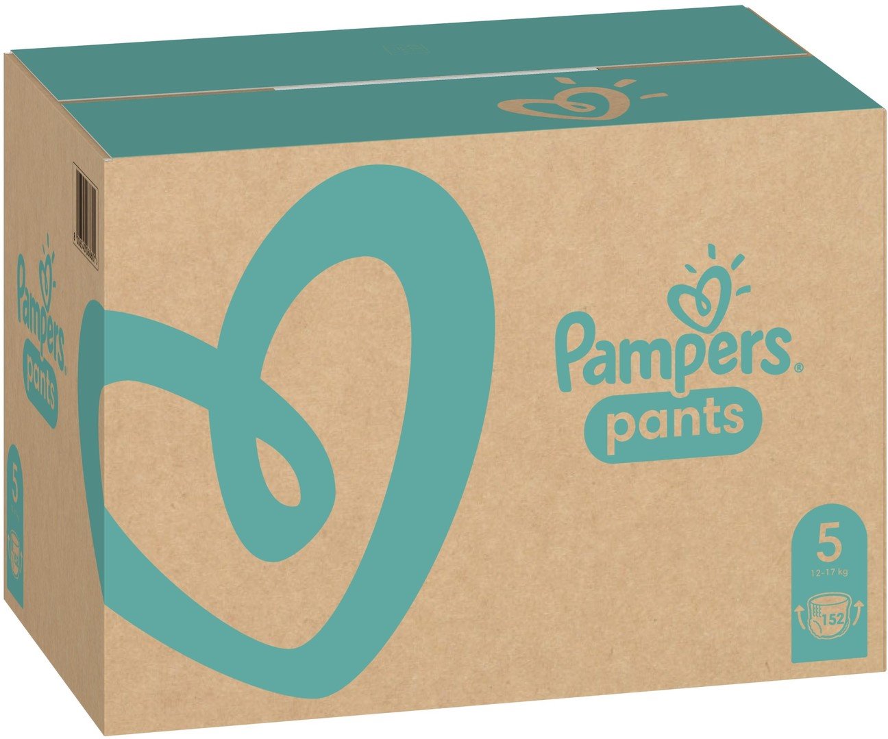 Pampers Pants Plenkové Kalhotky Velikost 5, 12 kg - 17 kg, 152 ks