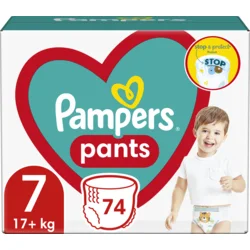 Pampers Pants Plenkové Kalhotky Velikost 7, 74ks, 17kg+