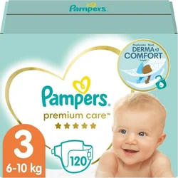 Pampers Premium Care Plenky Velikost 3, 6kg-10kg, 120ks
