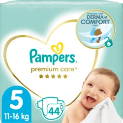 Pampers Premium Care Plenky Velikost 5, 11kg-16kg, 44ks