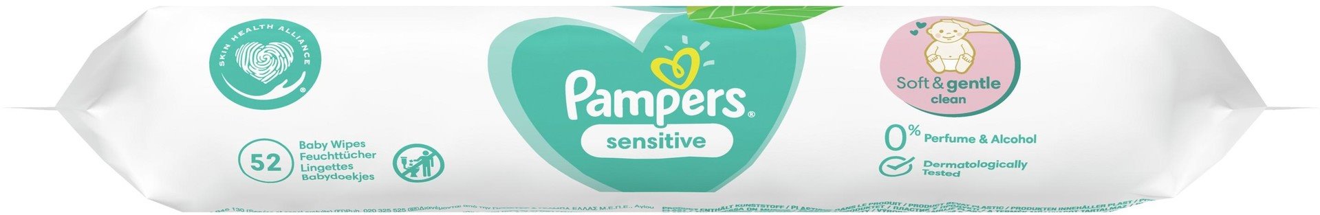 Pampers Sensitive Dětské Čisticí Ubrousky 208 ks