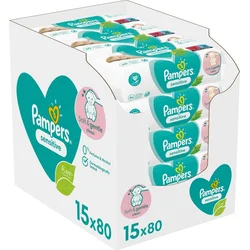 Pampers ubrousky Sensitive 15x80ks