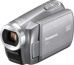 PANASONIC kamera SDR S7EP-S, SDHC flash, 10x zoom, stříbrná