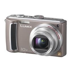 PANASONIC kompakt DMC-TZ5E-TA, 9.1MPix, hnědý, 10x zoom 28mm, O.I.S.