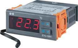 Panelový termostat Voltcraft ETC-100+, 71 x 30 mm, 1 relé pro chlazení