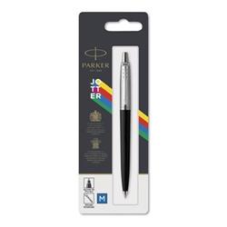 PARKER Guľôčkové pero "Royal Jotter Originals", modré, 0,7 mm, strieborný klip, čierne telo pera 70105