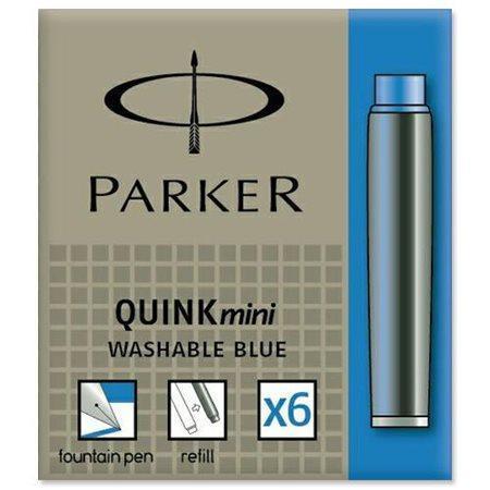 PARKER Inkoustové bombičky, krátké, modrá "Royal"