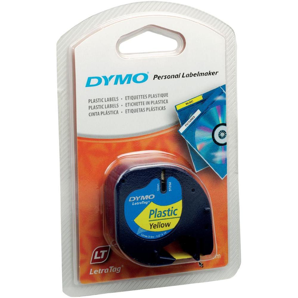 Páska do štítkovača Dymo LetraTAG, 91221, S0721660, biela/čierna, 12 mm 772461
