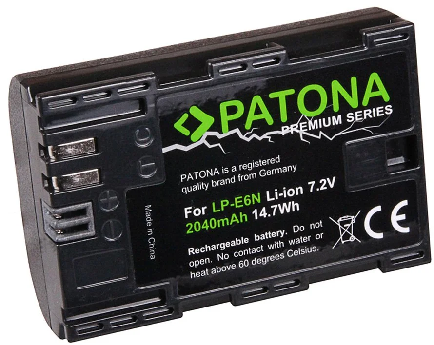 Patón PT1259 - Canon LP-E6N 2040mAh Li-Ion Premium 80D