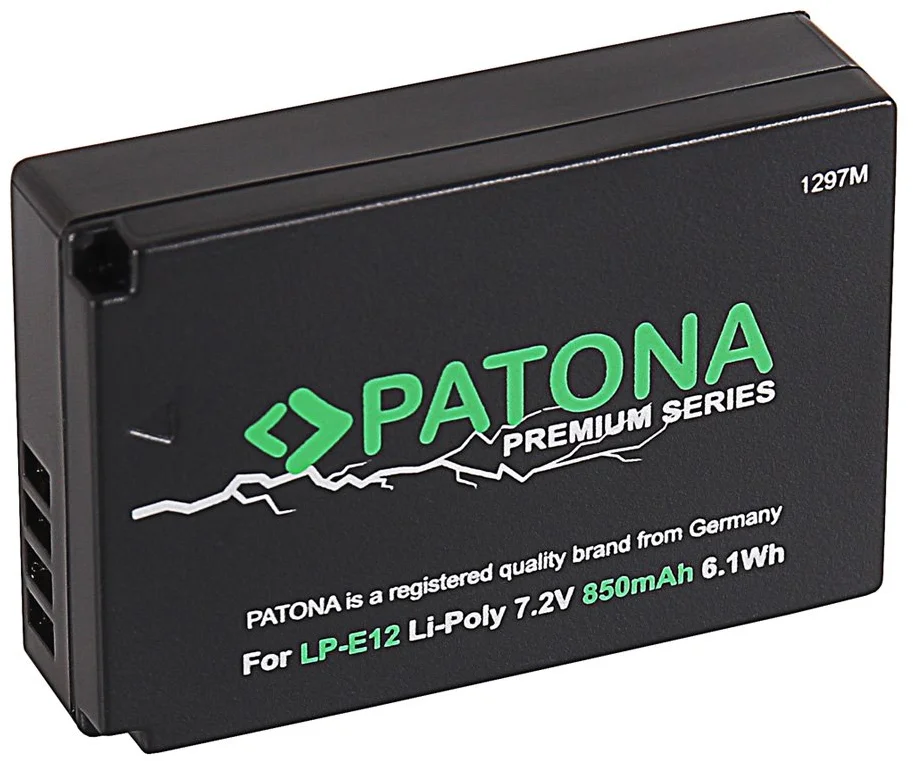 Patón PT1297 - Canon LP-E12 850mAh Li-Ion PREMIUM