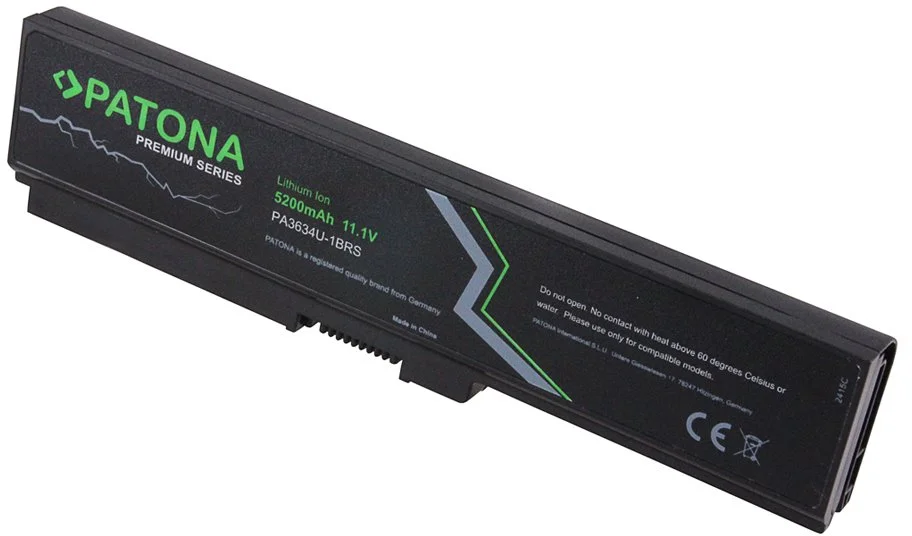 Patón PT2415 - TOSHIBA SAT. M300 5200mAh Li-Ion 11,1V PREMIUM