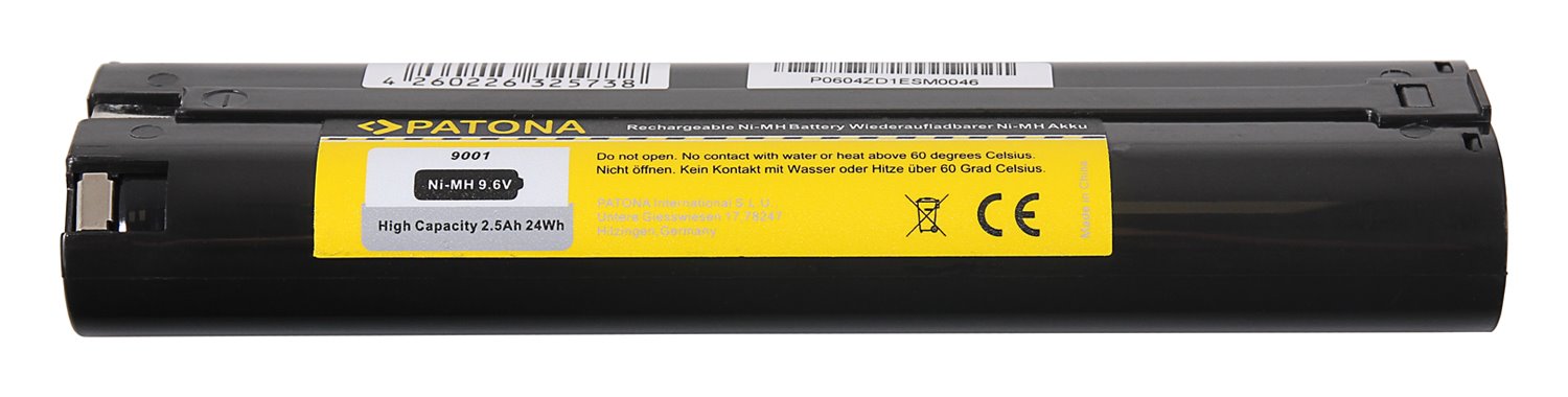Patón PT6125 - Makita 9000 9,6V 2500mAh Ni-MH 191681-2
