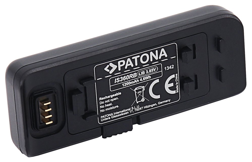 PATONA batéria pre digitálny fotoaparát Insta 360 One R 1200mAh Li-Ion 3,85V IS360RB