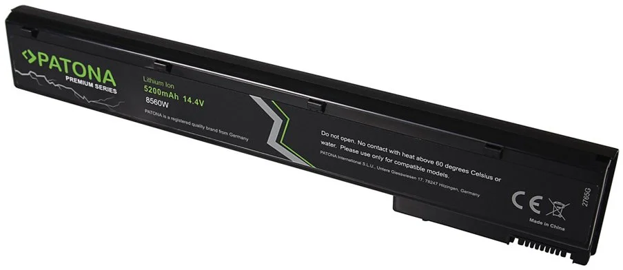 PATONA batéria pre HP Elitebook 8560w 5200mAh Li-Ion 14,4V PREMIUM VH08