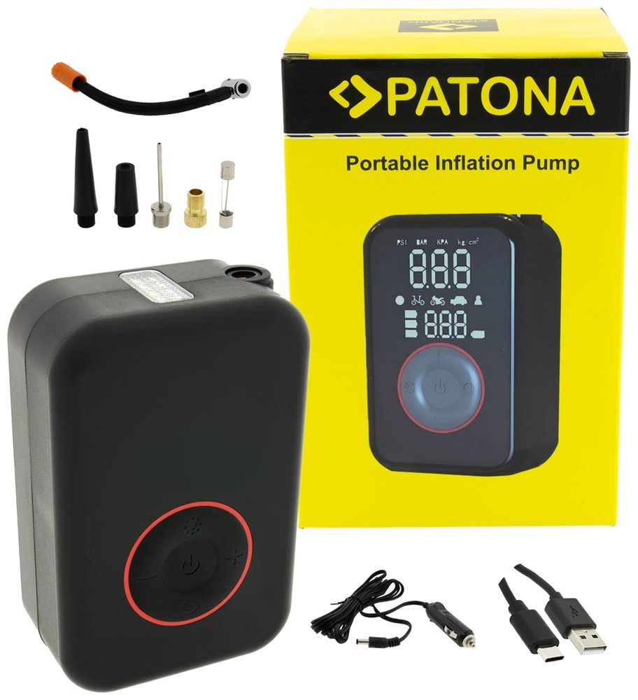 PATONA cestovný mini kompresor a powerbanka 4000mAh