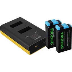 PATONA nabíjačka pre digitálnu kameru Dual GoPro MAX s LCD displejom 2x batéria 1400mAh Premium