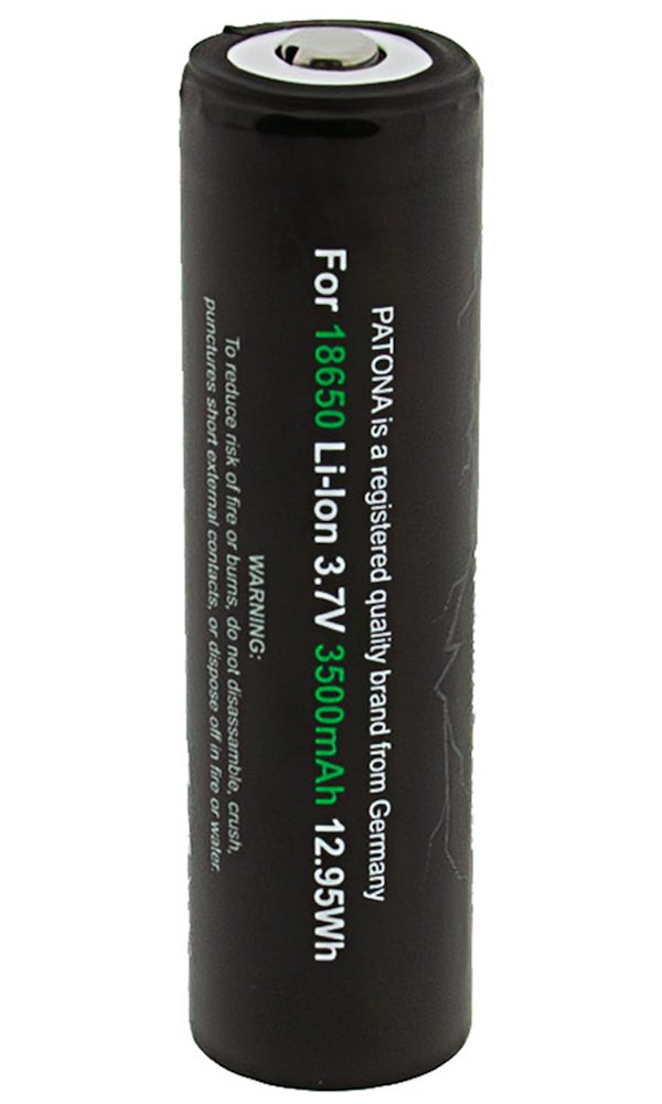PATONA nabíjecí baterie 18650 Li-lon 3500mAh PREMIUM 3,7V vyvýšený plus pól