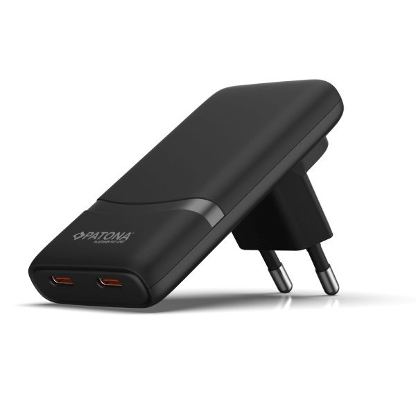 PATONA nabíječka Slim 2x USB-C 65W černá