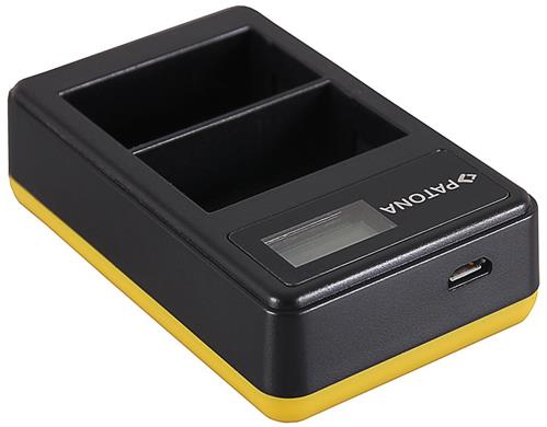 PATONA Photo Dual LCD Canon LP-E6 USB nabíjačka