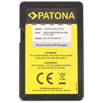 PATONA Photo Duálna nabíjačka Canon LP-E12 s LCD displejom, USB