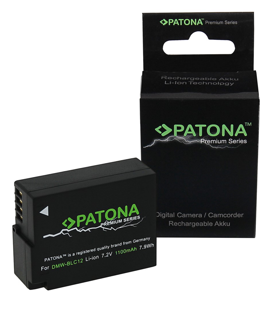 Patona Premium PT1196 - Panasonic DMW-BLC12 E 1100mAh Li-Ion